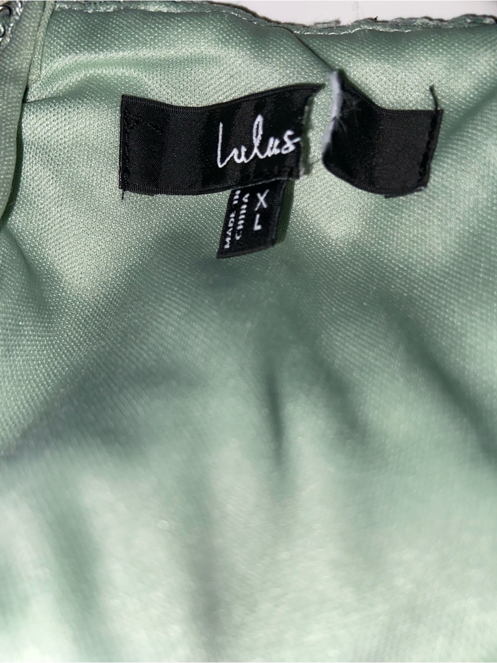 Won Your Heart Sage Green Lace Tie-Strap High-Low Midi Dress Size X Large - Picture 6 of 10